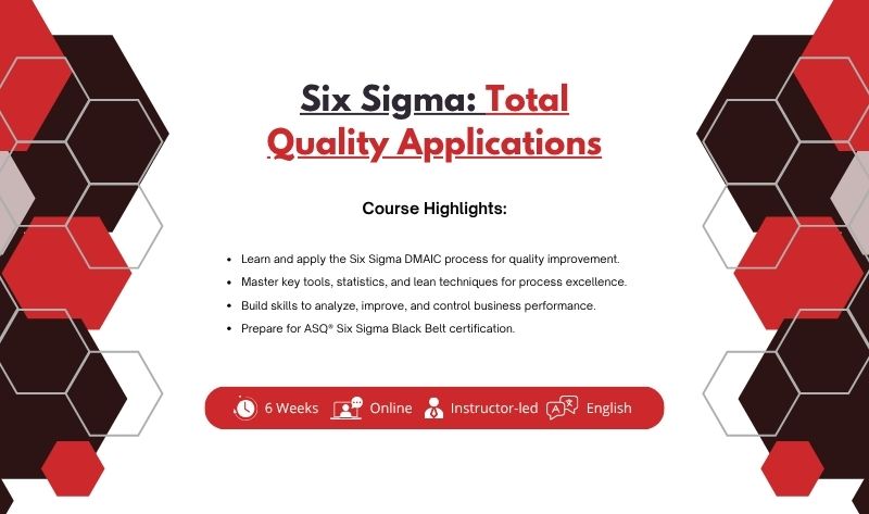 Six Sigma: Total Quality Applications